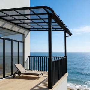<span class=keywords><strong>Toldo</strong></span> Retráctil Independiente para Patio con Estructura de Aluminio Resistente, Diseño a Prueba de Viento para Reuniones en Jardín al Aire Libre y Sombra para Piscina - Product Image 4