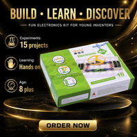 Kit électronique pour expériences de circuits, coffret cadeau anglais, jouet éducatif