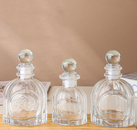 50ml 100ml Ins Style Home Fragrance Aroma Reed Verre Diffuseur Bouteille avec Bouchon En Verre Bambou Fibre Bâton Bouteille De Parfum En Verre