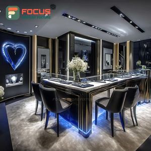 Mostrador de Exhibición de Joyería de Lujo Personalizado, Fabricante de Vitrinas de Vidrio para Tiendas con Superficie Pulida - Product Image 5