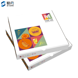 100% Recycled Logo Printed Cardboard Pizza Cone Box