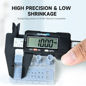 Gratkit Resin 3D-Druckerharz Wasser wasch barer Geruch Niedrig viskoser Schnell druck HD Graues Wasser wasch harz 1kg - Product Image 4