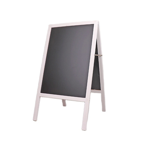 Pizarra de madera de estilo rústico de país independiente <span class=keywords><strong>Memu</strong></span> mensaje Memo Sign acera A-Frame pizarra de madera de doble cara - Product Image 4