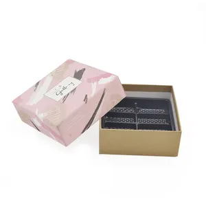 प्लास्टिक डालने के साथ अच्छी गुणवत्ता वाला पैक चॉकलेट उपहार पेपर बॉक्स कस्टम सोया स्याही पाई सुशी कुकी खाद्य पैकेज बॉक्स