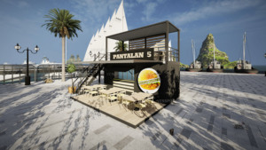 Contenedor para Restaurante de Comida Rápida, Contenedor de Envío de 20 pies/40 pies, Contenedor <span class=keywords><strong>Bar</strong></span>, Cafetería - Product Image 2