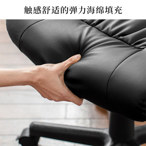 Adjustable <b>Footstool</b> Black <b>Leather</b> Waterproof Modern Simple Design Home Sofa <b>Chair</b> Use - Product Image 5