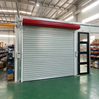Porte à enroulement automatique de haute qualité en acier galvanisé, porte coupe-feu pour usines et centres logistiques