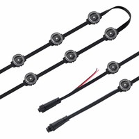 Sumber Cahaya Titik LED DMX512 IP67 Tahan Air DC12V RGB Pixel Node untuk Pencahayaan Lanskap Jembatan dan Taman Luar Ruangan