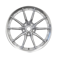 Jantes forgées concaves profondes en argent brossé 17 18 19 20 21 22 23 5x114.3/5x120/5x112/5x108 pour Audi A4 S4 RS5 RS7 B9 B8