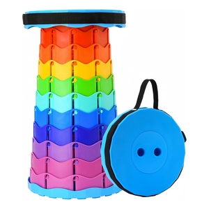 Tabouret pliable, siège portable, couleur arc-en-ciel, chaise pliable portable, hauteur réglable, siège pliable pour <span class=keywords><strong>la</strong></span> pêche, <span class=keywords><strong>la</strong></span> randonnée, le barbecue - Product Image 1