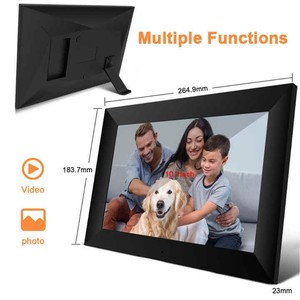 Cadre <span class=keywords><strong>photo</strong></span> numérique intelligent 10,1 pouces avec connexion WiFi Cloud, écran HD IPS, rotation automatique et grand stockage - Product Image 2