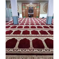 Tapis de prière de mosquée tufté, tapis de culte musulman pour la mosquée, lavable, résistant à l'usure, écologique, taille personnalisée, vente en gros