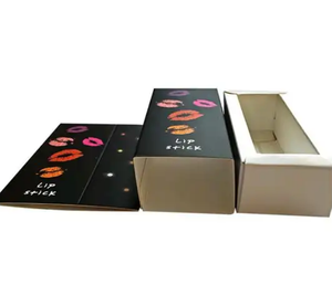 Gran oferta, lápiz labial cosmético negro, embalaje, logotipo personalizado, tapa de brillo de labios y cartón Base para regalos o uso industrial - Product Image 2