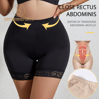 Culotte Gainante Rembourrée Taille Haute Rehausse Fessiers Amincissante Contrôle du Ventre pour Femme