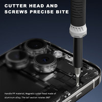 Jeu de tournevis de précision Mingtu 58 en 1 avec manche en acier pour téléphones Apple et Android, ordinateurs portables, montres et appareils électroniques domestiques