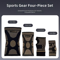 Protège-joints en cuivre à compression pour genoux, coudes, poignets, chevilles et paumes, ensemble de 5 pièces pour la course et le sport