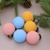 Boule de Noël de 6 cm, décoration de sapin de Noël, ensemble de décorations suspendues en plastique pour les fêtes de Noël et du Nouvel An