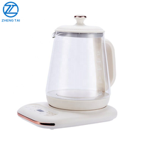 Nouvelle arrivée, bouilloire électrique en verre, 1,6 L, grande capacité, ébullition rapide, protection contre l'ébullition à sec, bouilloire en verre transparente pour la maison