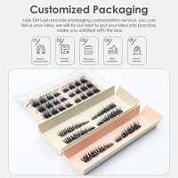 Extensions de cils complètes, cils individuels, cils en grappe volume, faux-cils en kit, sans cruauté, naturels, longs, en faux vison 7-10