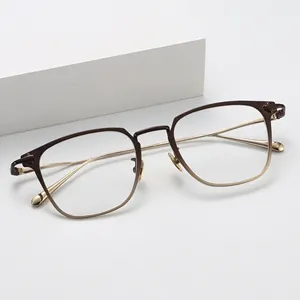 Benyi Shenzhen Manufacturer High Titanium Optical Frame High Quality Prescription Eyeglasses 2024 Vintage Optical Eyewear