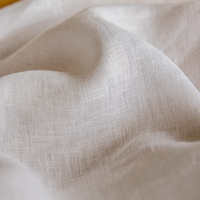 American Vintage South French Linen Cream White Curtains New Home Semi-Blackout Fabric Valances for Living Room
