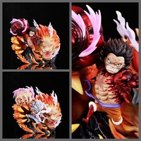 Figura de Acción de Anime Japonés GK TH de PVC, Pirata León Nika Luffy, Ojos Ardientes de Cuatro Etapas que Brillan, en Caja Blister, Unisex
