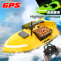 Bateau à appâts RC GPS 5200 mAh avec retour automatique, 3 compartiments, pour eau salée, GPS, pour la pêche à la carpe