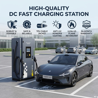 Borne de Recharge Rapide DC 180kW pour Flotte de Véhicules Électriques Commerciaux, Double Prise, Entrée 380V, Équipement Intelligent de Station de Recharge Publique