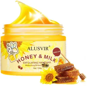 Private Label Vegan Magic Honey Whitening Hand Peel Wax Moisturizing Exfoliating Hand Cream Peeling Off Mask Oem