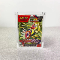 Boîte de protection magnétique en acrylique anti-UV pour booster Pokémon, boîte de booster Pokémon en anglais, étui de présentation en acrylique