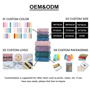 Ensemble <span class=keywords><strong>de</strong></span> serviettes en tissu éponge 100% coton, absorbant l'eau, durable, à rayures diagonales blanches, pour la famille, la salle <span class=keywords><strong>de</strong></span> sport, les centres <span class=keywords><strong>de</strong></span> villégiature, promotionnel - Product Image 6