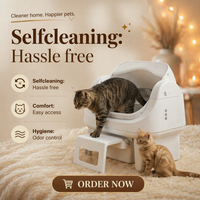Pour AS12 AutoScooper, litière automatique pour chat, ouverture supérieure, grande capacité, autonettoyante, facile à nettoyer, faible bruit, toilette pour chat en plastique