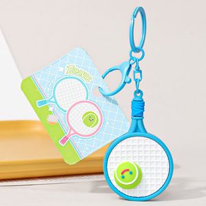 Wholesale Creative Tennis Racket Keychain, Novelty Sports Gift Bag Hanger for Backpack, Mini Tennis <b>Accessory</b> - Product Image 4