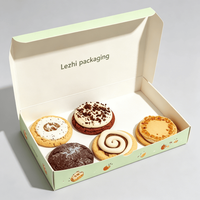 Boîte d'emballage personnalisée pour pâtisseries, faible MOQ, pour biscuits, croissants, gâteaux feuilletés, rouleaux de cannelle, desserts, en papier