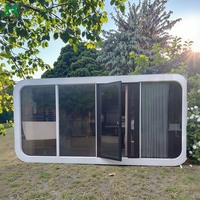 Maison conteneur contemporaine en acier Apple, villa préfabriquée, appartement, bureau, magasin, fabriquée avec des panneaux sandwich en acier, écologique