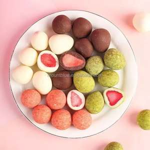 Caramelos de Fresa Liofilizados Deliciosos de Buena Calidad, Sabores a Matcha y Chocolate, Personalización, Dulces de Fruta Congelada con Chocolate - Product Image 3