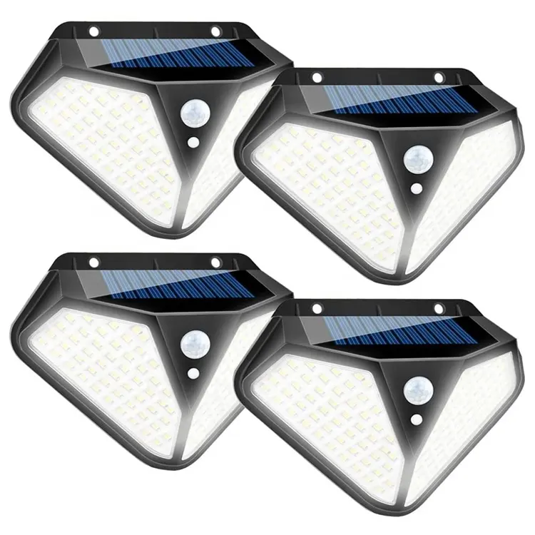102 LED Waterproof Solar Rechargeable Outdoor Solar Powered Security Garden Home Outdoor Motion Sensor Led Solar Wall Light