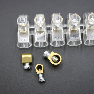Jung Hee BH40 <b>Closed</b> Terminal Block 10p Screw Type LED Application 100A Max 1 Layer Transparent Flame Retardant - Product Image 5
