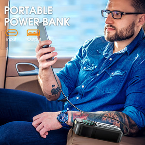 Cargador Portátil de Batería para Auto con Arrancador de Emergencia y Bomba de Aire Portátil, Corriente Máxima de 1000A para Camiones - Product Image 4