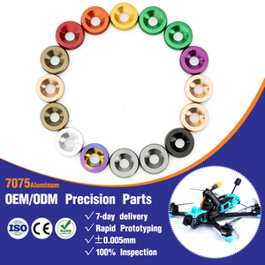 7075 <span class=keywords><strong>Washer</strong></span> Datar Countersunk Aluminium Anodized M2-M10 untuk Perakitan Drone, Model RC & Suku Cadang Mekanik Presisi - Product Image 1