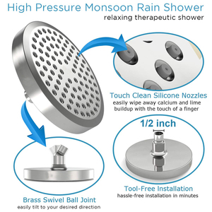 GALENPOO 20 Stage Filter <strong>Head</strong> <strong>Shower</strong> <strong>Powerful</strong> Filtration High Pressure Revitalizing Filtered <strong>Shower</strong> <strong>Head</strong> for Hard Water - Product Image 4