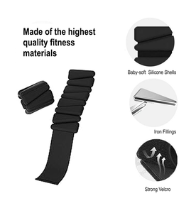 Trendy braccialetti triangolari da 1lb 2lb personalizzati da 1lb e 2lb in Silicone Pilates pesi da polso regolabili alla caviglia per donna uomo e bambino - Product Image 3