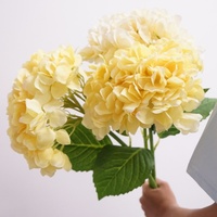 Fleur d'hortensia artificielle en latex personnalisée, blanche et rose, toucher réaliste, pour la décoration de mariage, de la maison et de Noël