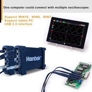 Hantek 6022BE Osiloskop Virtual Dua Kanal USBOscilloscope 6022BL dengan Logic Analyzer - Product Image 3