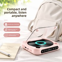 Reproductor de CD Portátil Mini Walkman para Estudiantes, con Potencia de Salida de 2W, Material ABS, Interfaz AUX, para Álbumes Más Vendidos