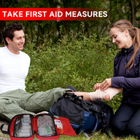 Trousse de premiers secours, fournitures de sécurité essentielles pour la maison, les aventures en plein air et le camping, portable avec ciseaux, bandages, pinces
