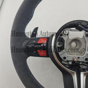 Volante in Alcantara Rosso M1M2 per BMW <span class=keywords><strong>Serie</strong></span> 3 e <span class=keywords><strong>Serie</strong></span> 5 F10 F20 F30 F90 F01 F02, il Più Popolare - Product Image 4