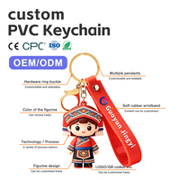 Op maat gemaakte PVC plastic sleutelhanger UV cartoon anime fruit designer land palm capsule Spanje ruimteschip Fiji mannen sleutelhanger waterdicht