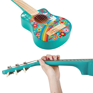 Đồ Chơi <span class=keywords><strong>Guitar</strong></span> Phát Sáng Chạy Điện Bằng Gỗ Hình Hoa Đồ Chơi Nhạc Cụ Cho Trẻ Em - Product Image 6
