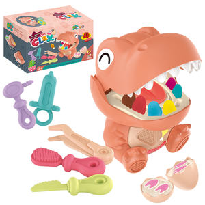 ชุดของเล่นดินน้ำมันสีสันสดใส ชุดทำฟันไดโนเสาร์ DIY เครื่องปั้นดินน้ำมัน ของเล่นเสริมพัฒนาการสำหรับเด็ก - Product Image 4